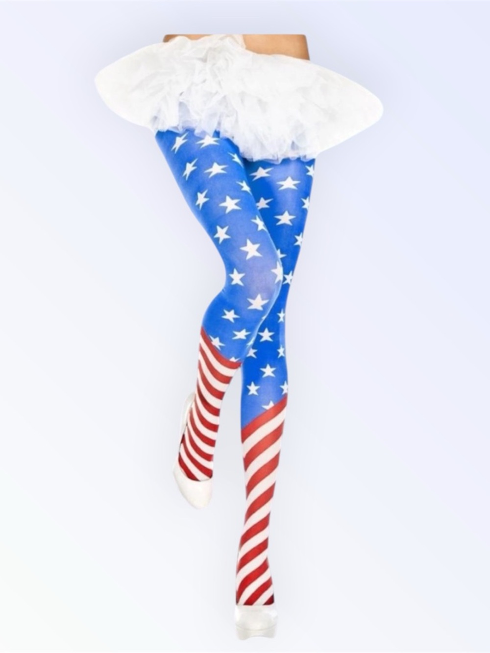 Music Legs American Flag Star & Stripe Pantyhose Tights